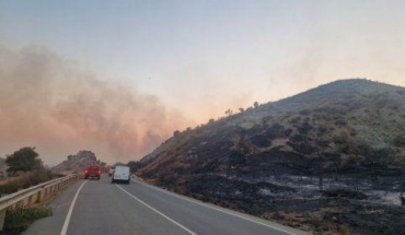 Κλειστοί δρόμοι στην επαρχία Λεμεσού λόγω της πυρκαγιάς