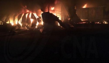 Πυρκαγιά σε αποθήκη στην Αθηένου