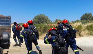 Επί τόπου οι Δασοκομάντος από την Ελλάδα, ενημερώνονται για να συνδράμουν