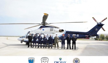 Αεροδιακομιδή ασθενή από επιβατικό πλοίο στο ΓΝ Λεμεσού