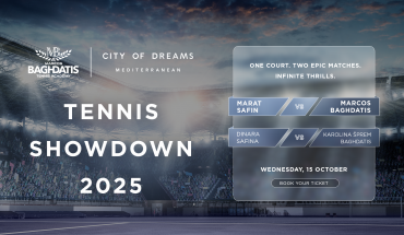 Το City of Dreams Mediterranean παρουσιάζει: Marat Safin vs Marcos Baghdatis
