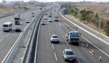 Πυκνή τροχαία κίνηση στον αυτοκινητόδρομο παρά τη Βιομηχανική Περιοχή Λυμπιών