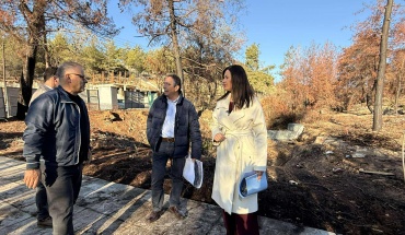 Επιθεώρησε αντιπλημμυρικά έργα σε πυρόπληκτες περιοχές η Υπ. Γεωργίας