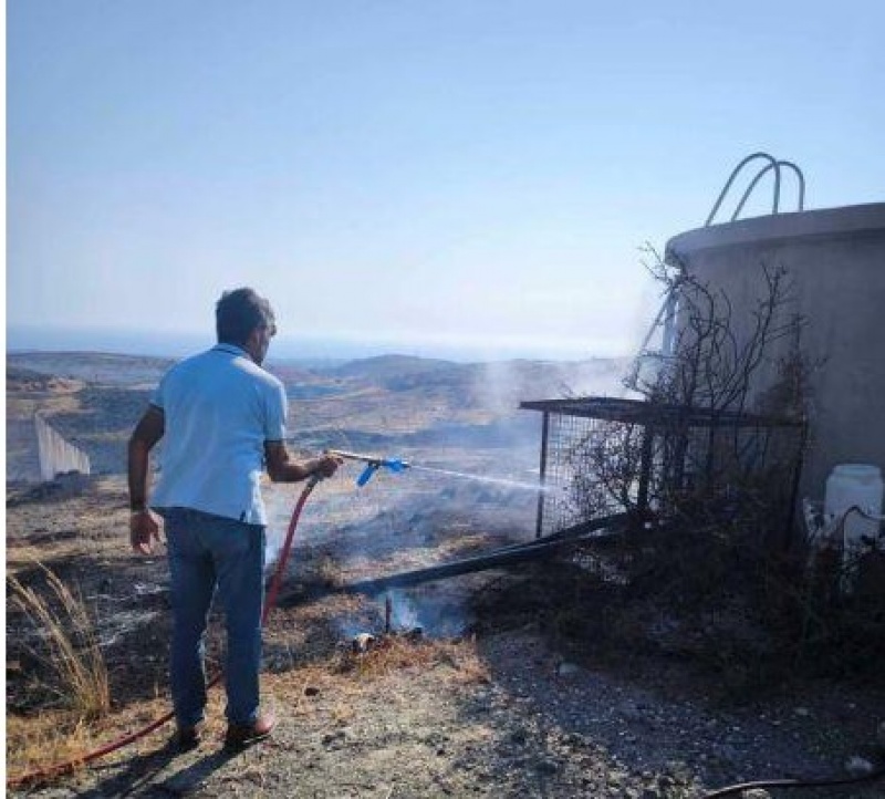 Οριοθετήθηκε η πυρκαγιά στην επαρχία Πάφου