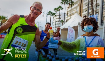 Το Gatorade συμβάλει στην τόνωση των αθλητών του 5ου Radisson Blu Διεθνούς Μαραθωνίου Λάρνακας